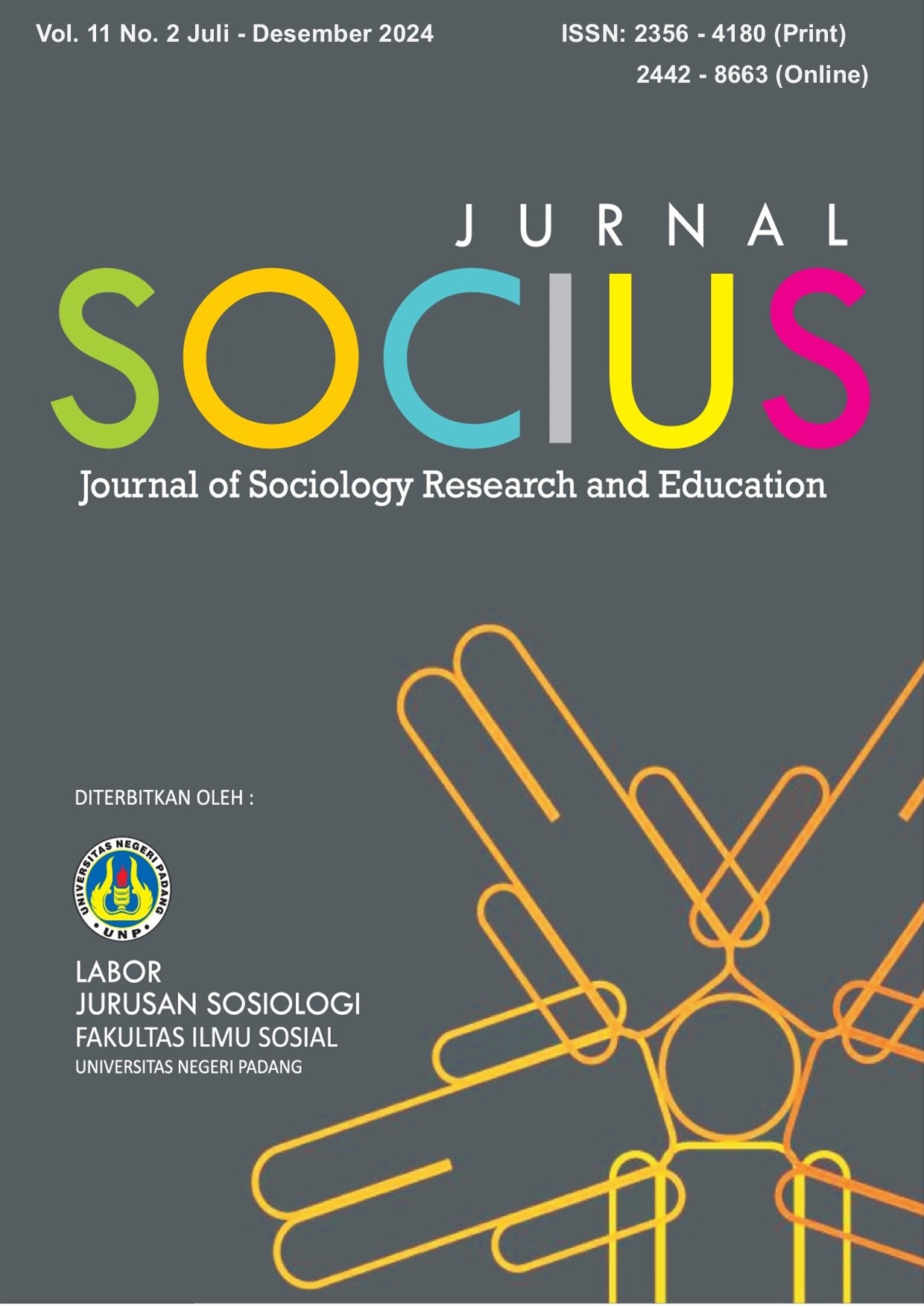 					View Vol. 11 No. 2 (2024): Jurnal Socius: Journal of Sociology Research and Education, Universitas Negeri Padang
				